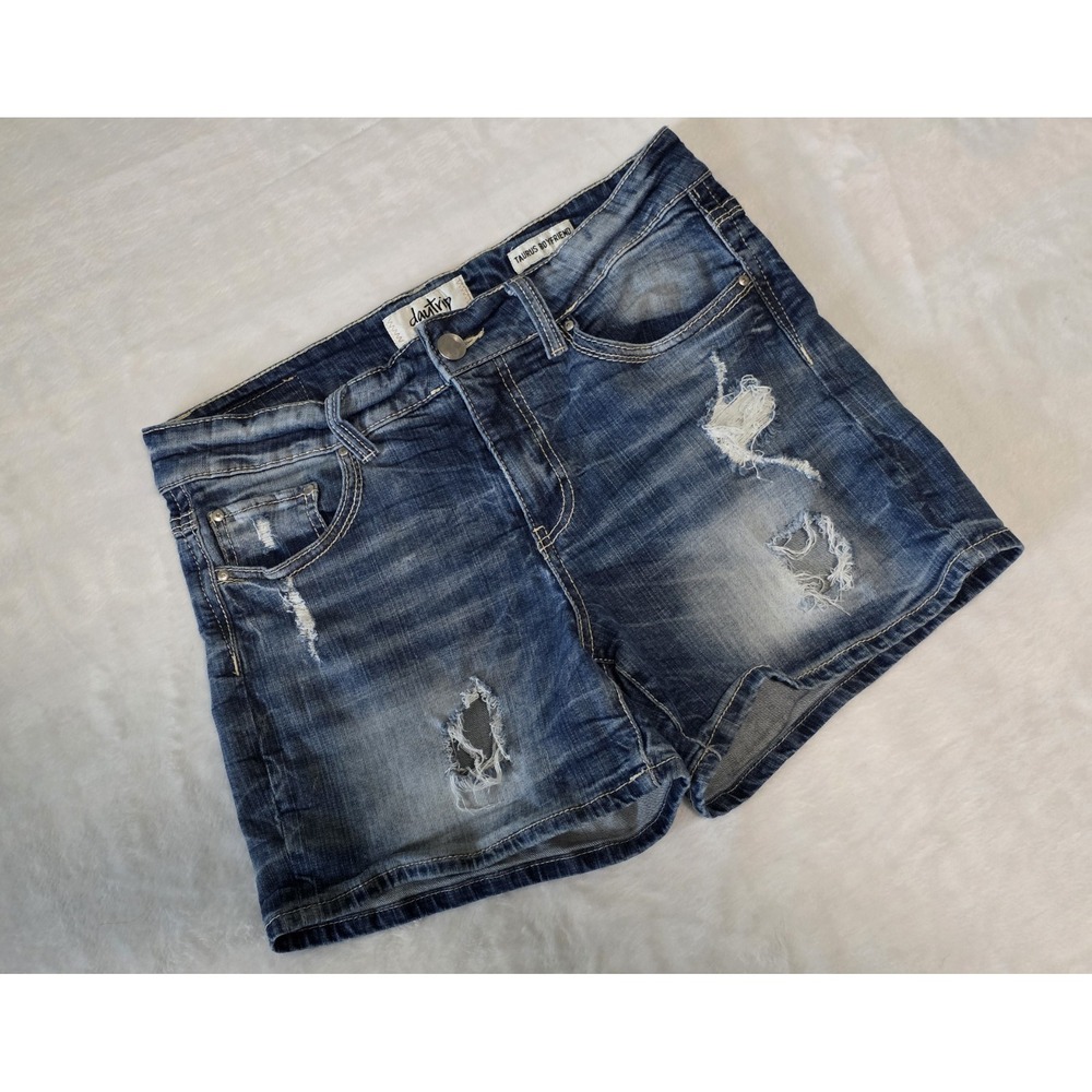 Daytrip Womens size 30 taurus boyfriend denim embroidered shorts